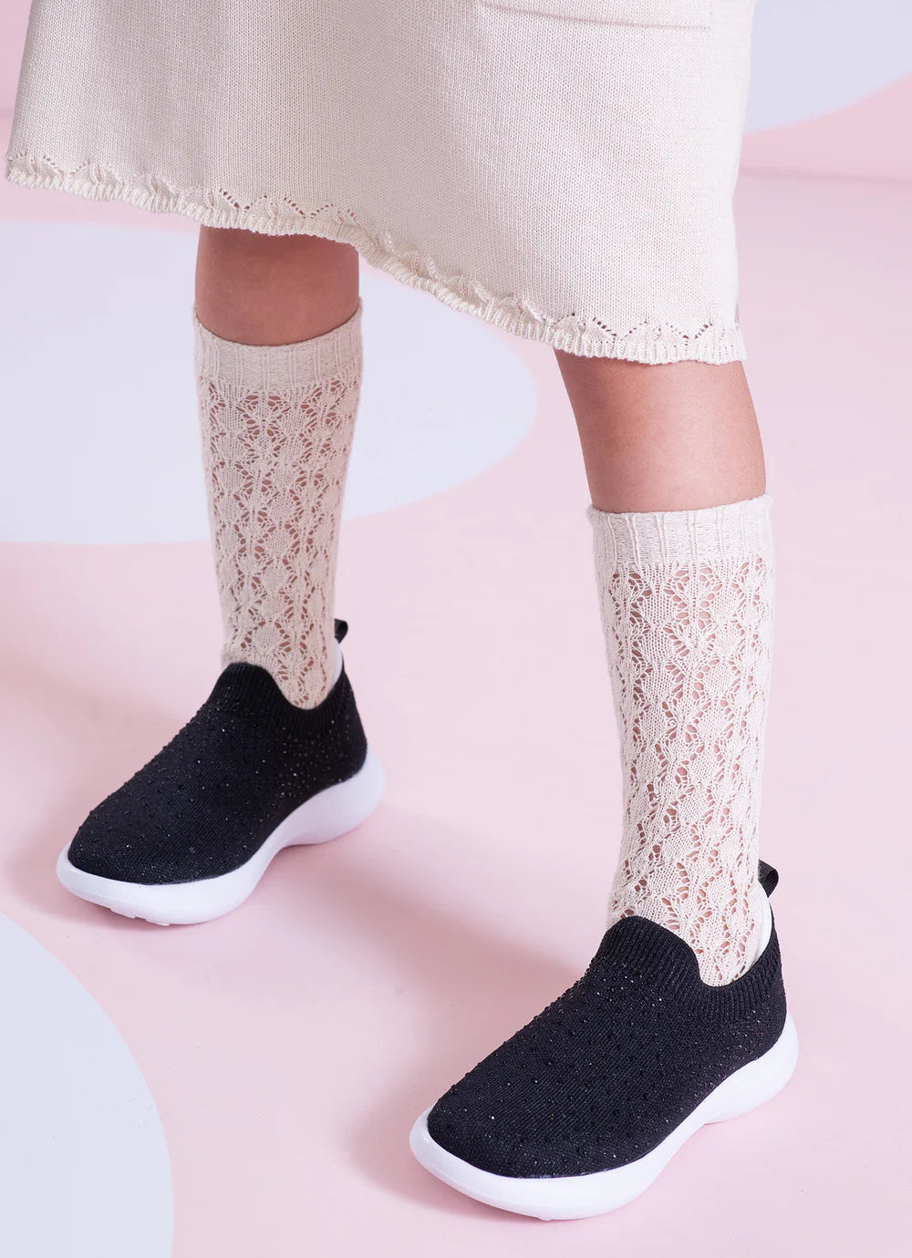 Meia Tricot Ponto Rendado Ninive Pituchinhus
