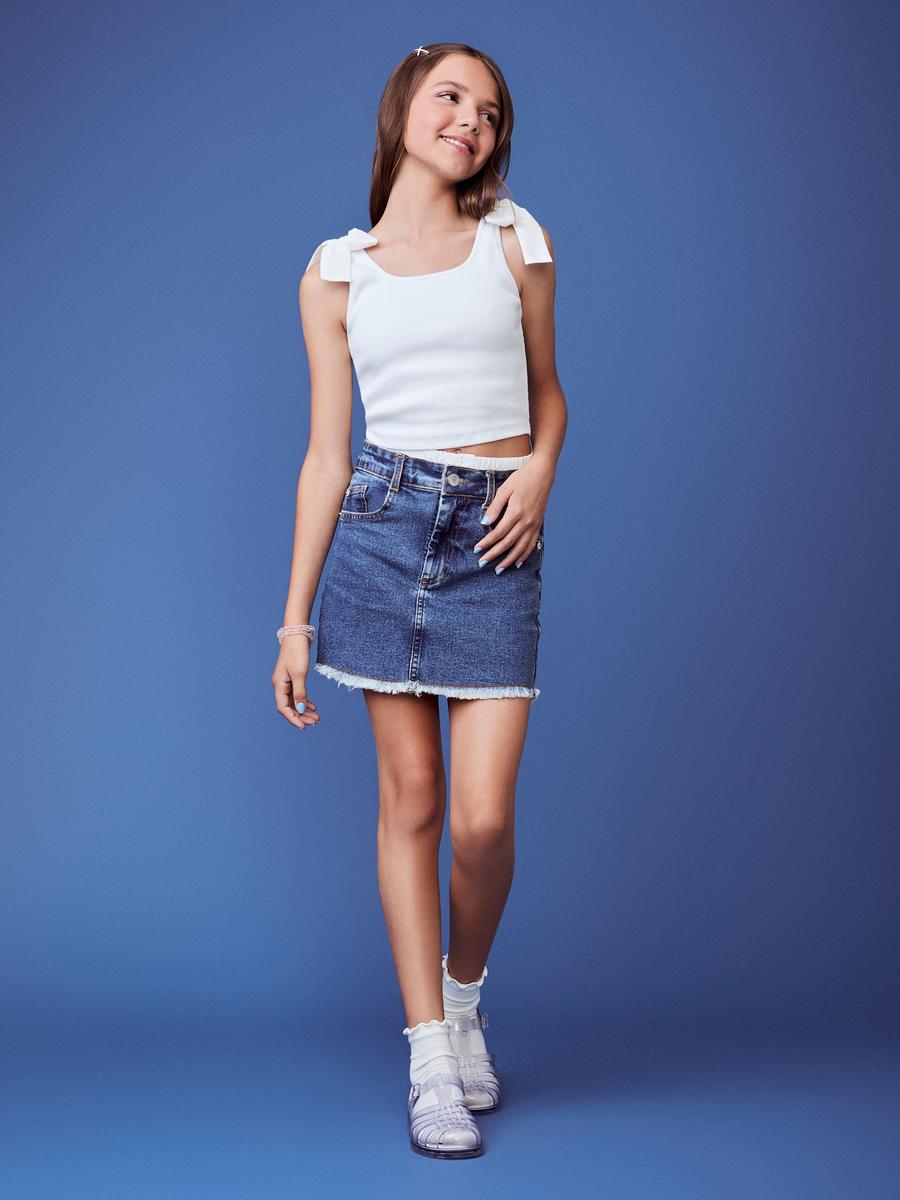 Top Essential com Laço Off White I Am