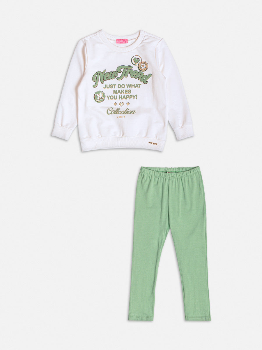 Conjunto Casaco Legging Perola - BambolePetit
