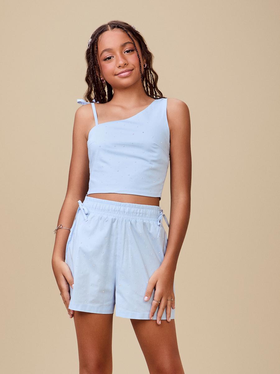 Conjunto Top e Shorts Azul I Am