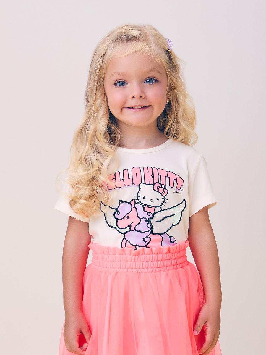Conjunto Rosa Neon da Hello Kitty com Tule Momi