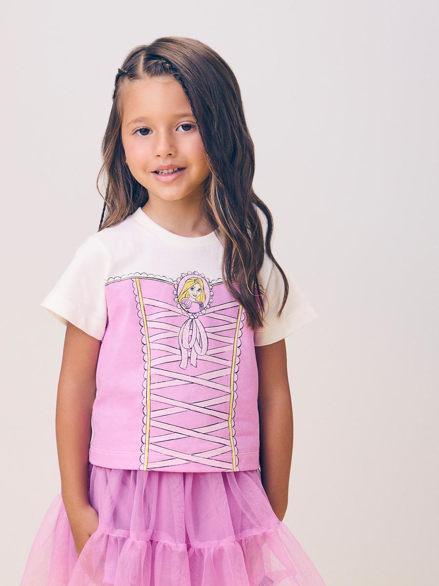 Conjunto Rosa da Princesa Rapunzel Momi