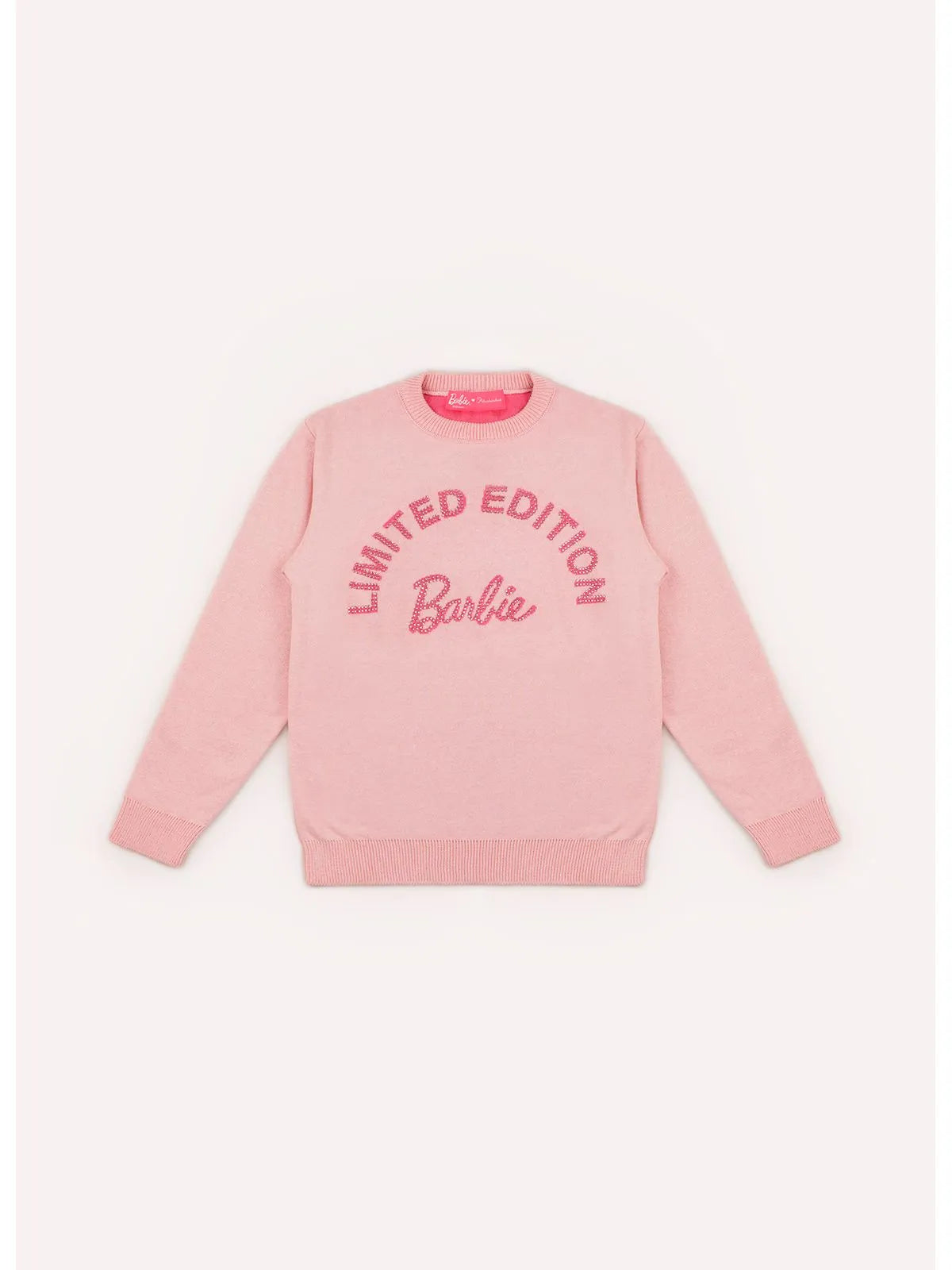 Blusa Tricot Barbie Limited Edition Cristal Sugar Rose - BambolePetit