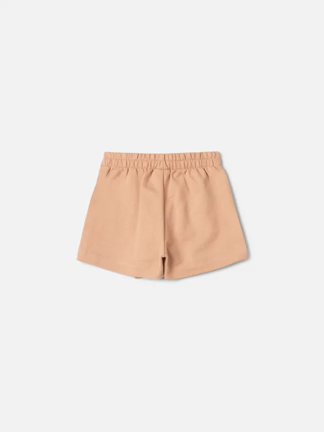 Shorts Saia Com Pregas Bege Khaki Animê