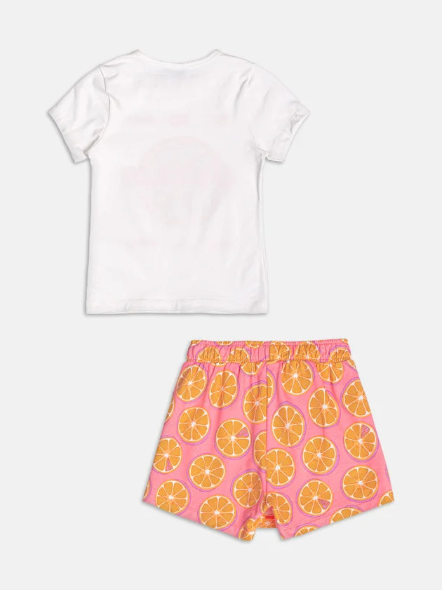 Conjunto Blusa e Shorts Orange Momi