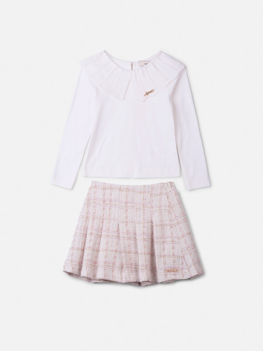 Conjunto Blusa Saia Perola - BambolePetit