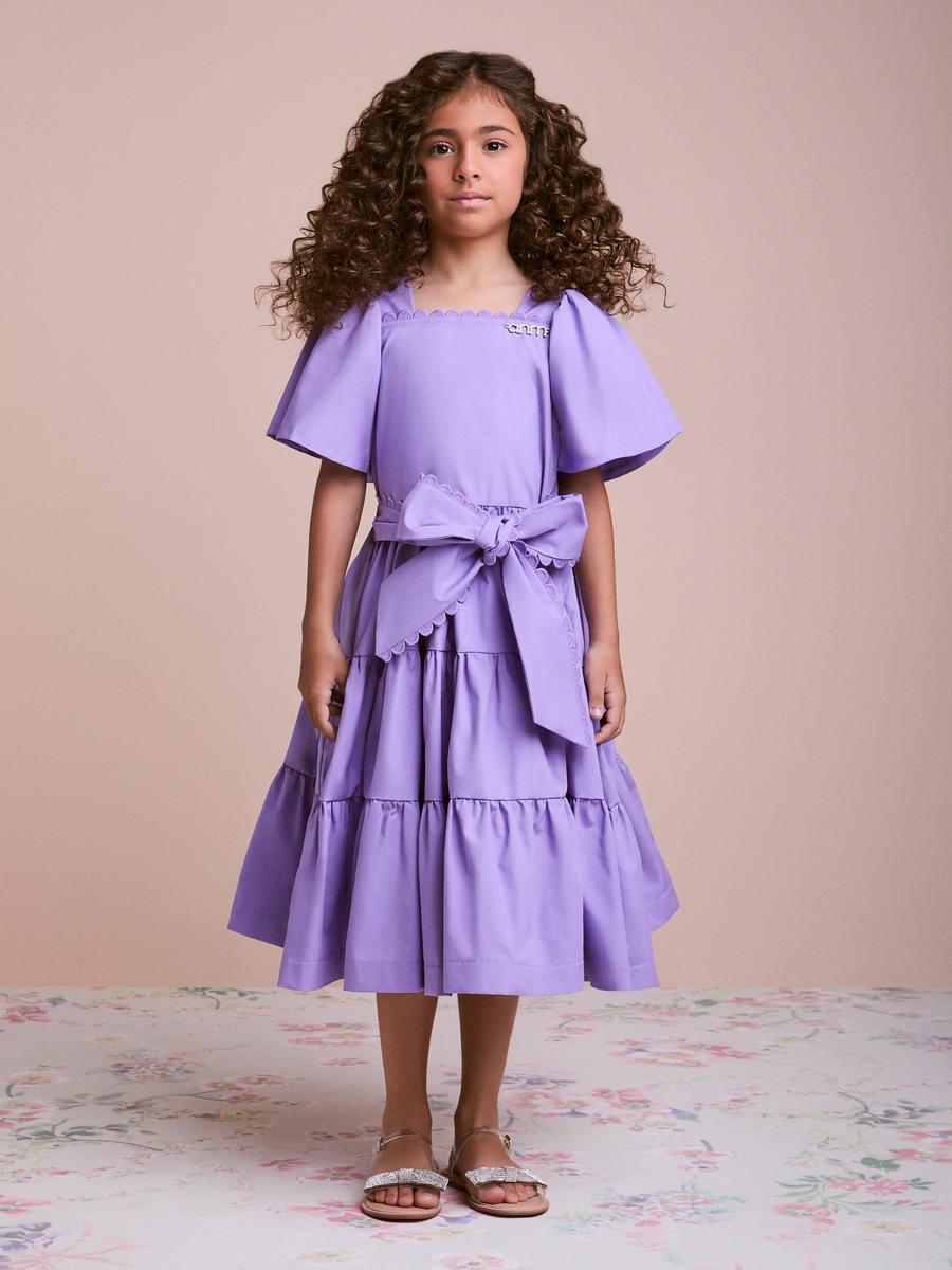 Vestido com Laço Lilás Anime