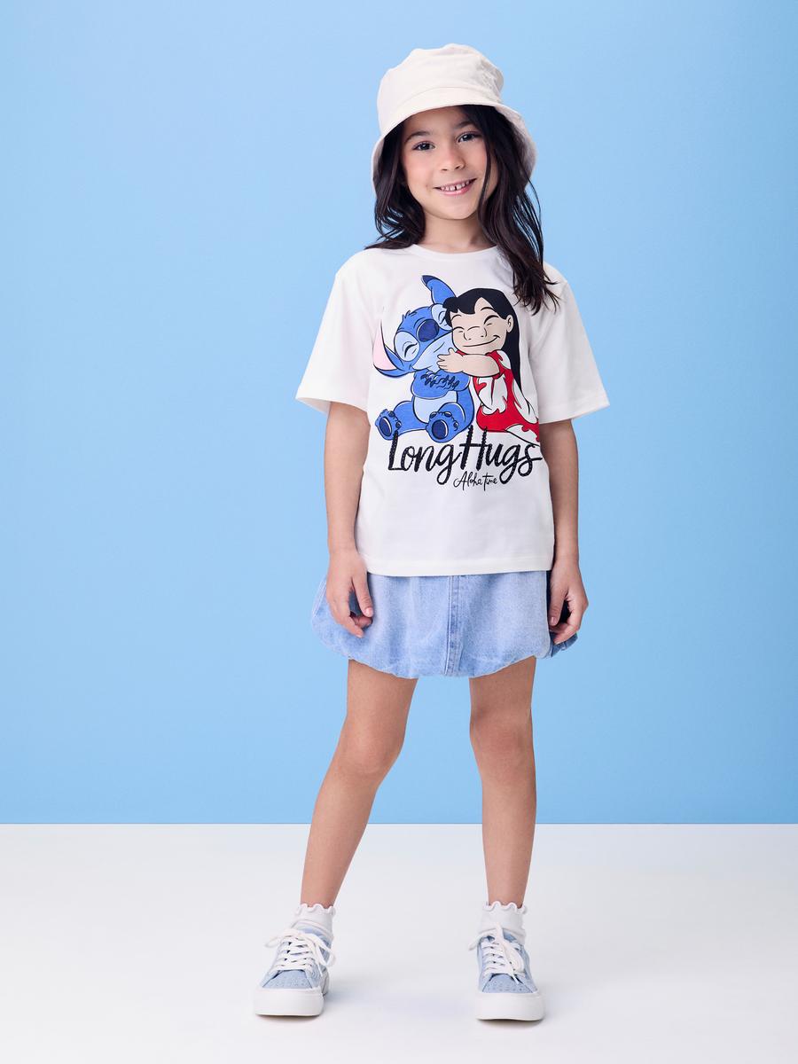 Blusa Lilo & Stitch Strass Momi