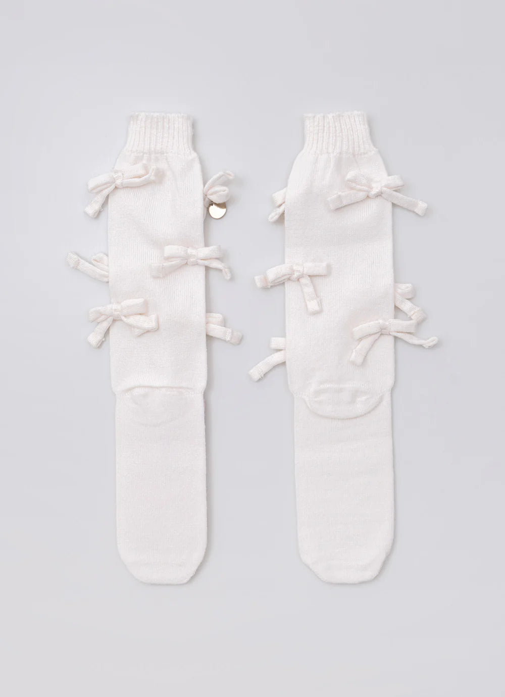 Meia Tricot Lacinhos Off White Pituchinhus