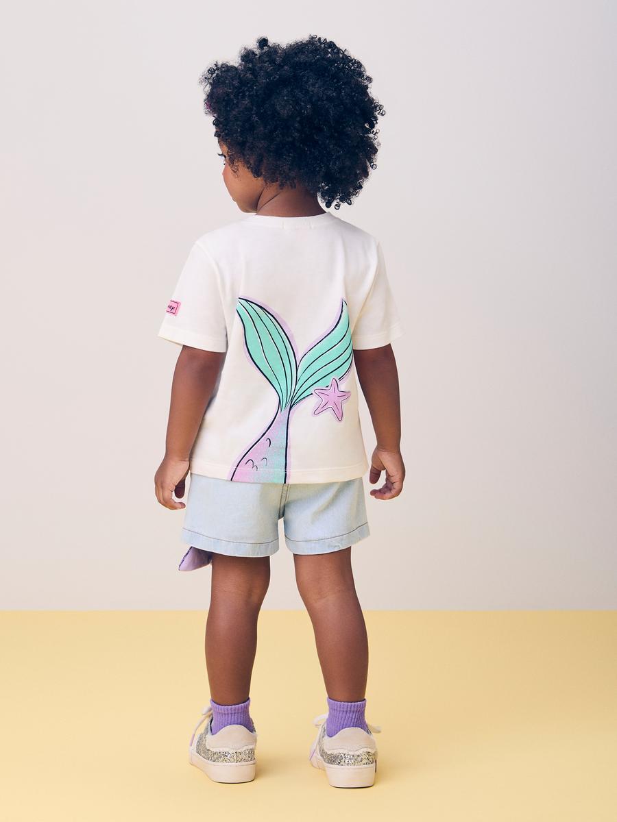 Shorts Jeans Calda Sereia Momi