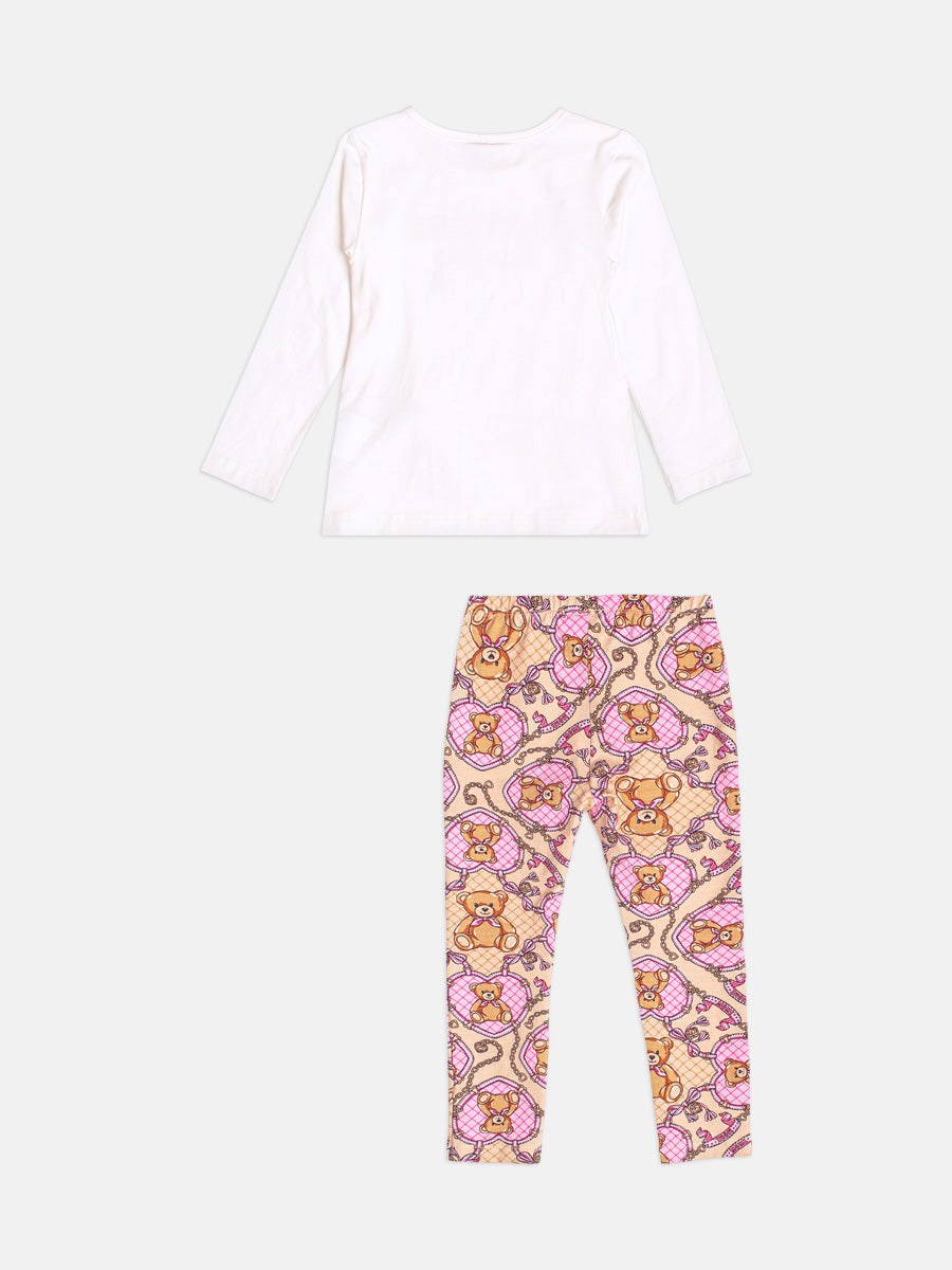 Conjunto Manga Longa Blusa Legging Perola Momi