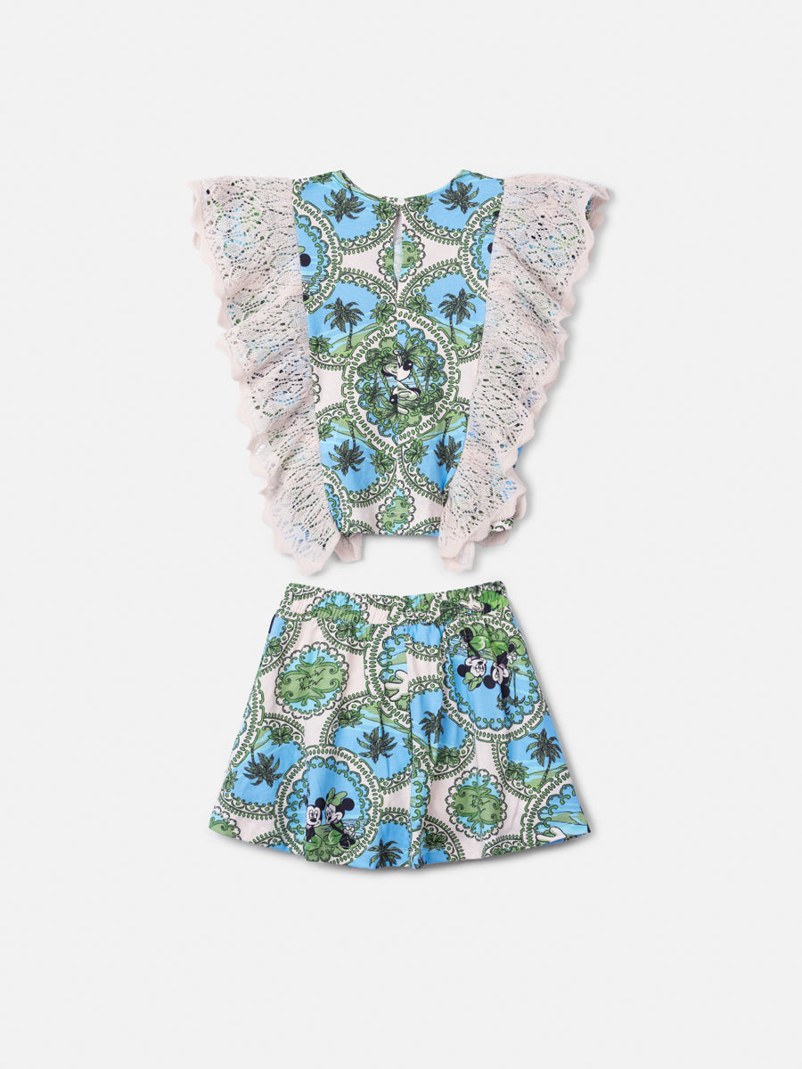 Conjunto Minnie e Mickey com Detalhes em Tricot Anime