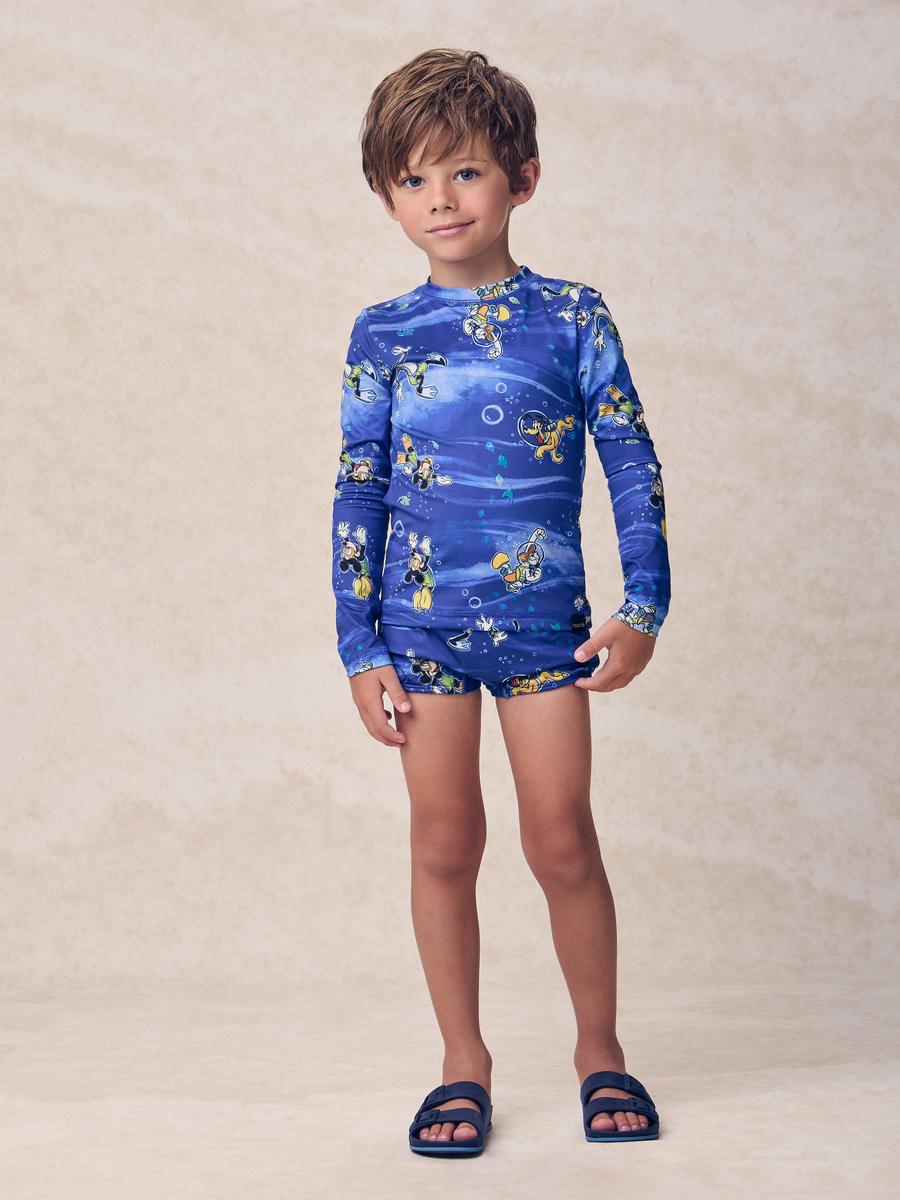 Sunga Azul Mickey com Proteção UV Youccie