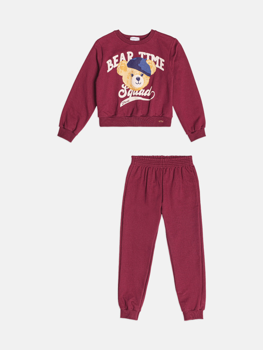 Conjunto Casaco e Calca Cranberry Juice Momi