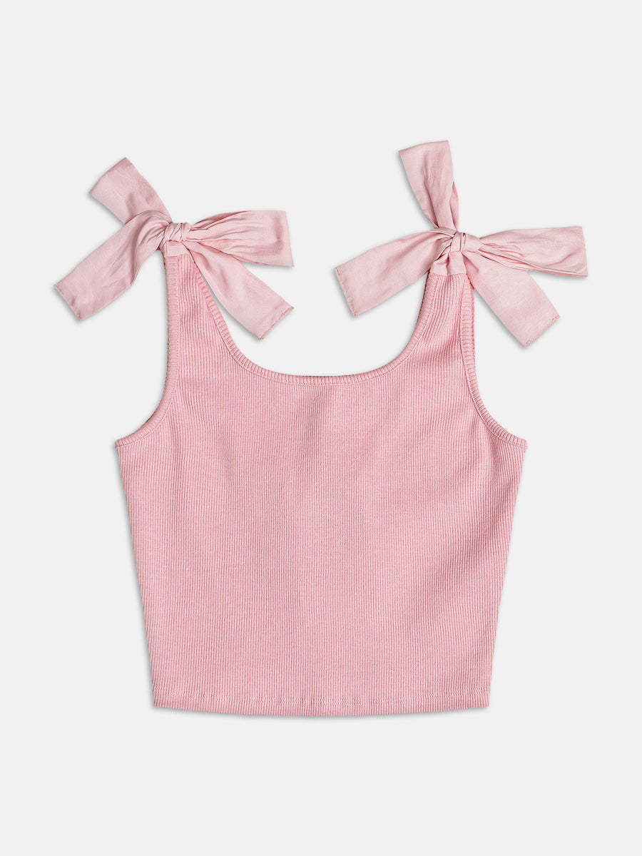 Top Essential com Laço Rosa I Am