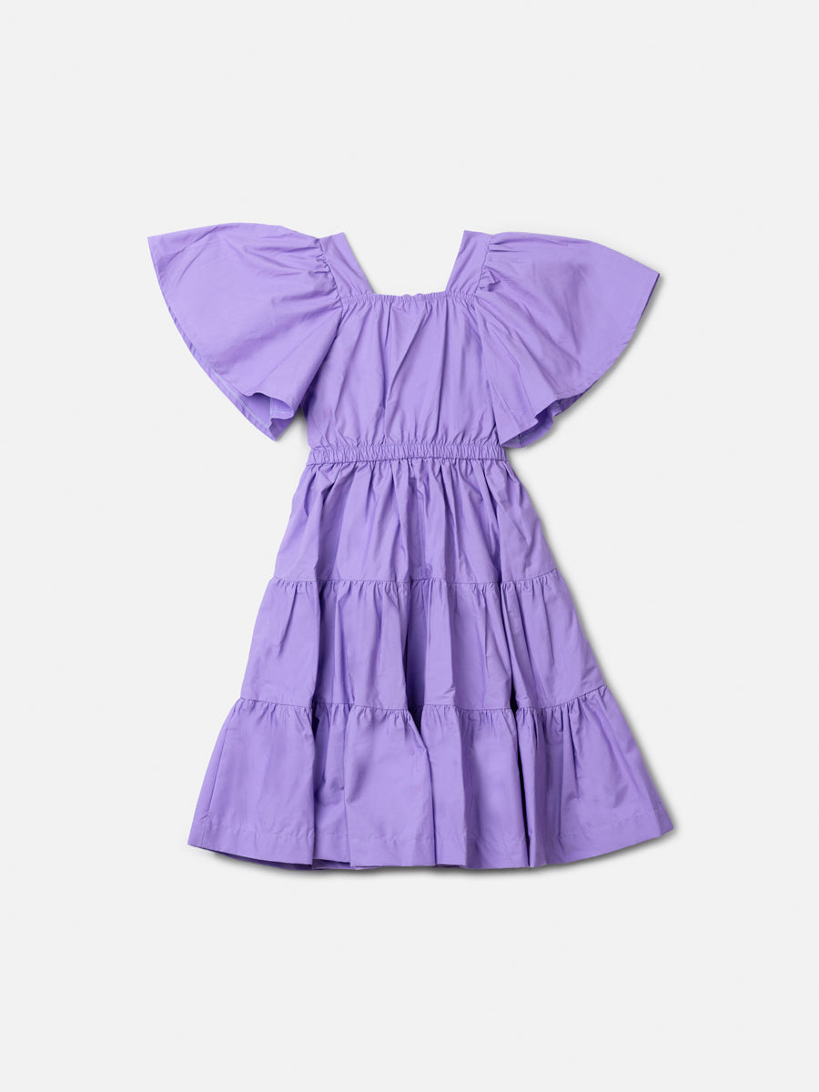Vestido com Laço Lilás Anime