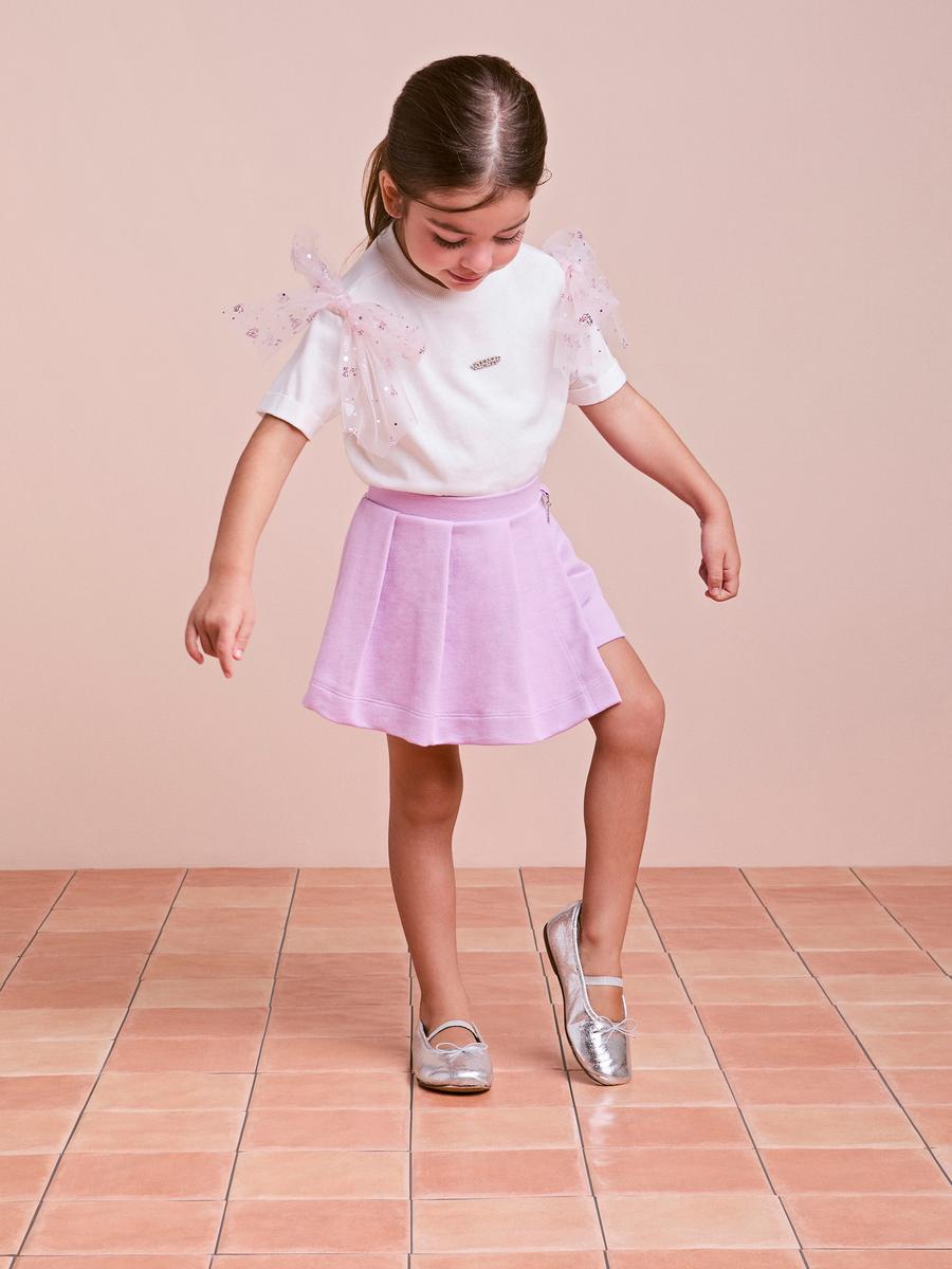 Conjunto Blusa e Shorts Lilás Anime