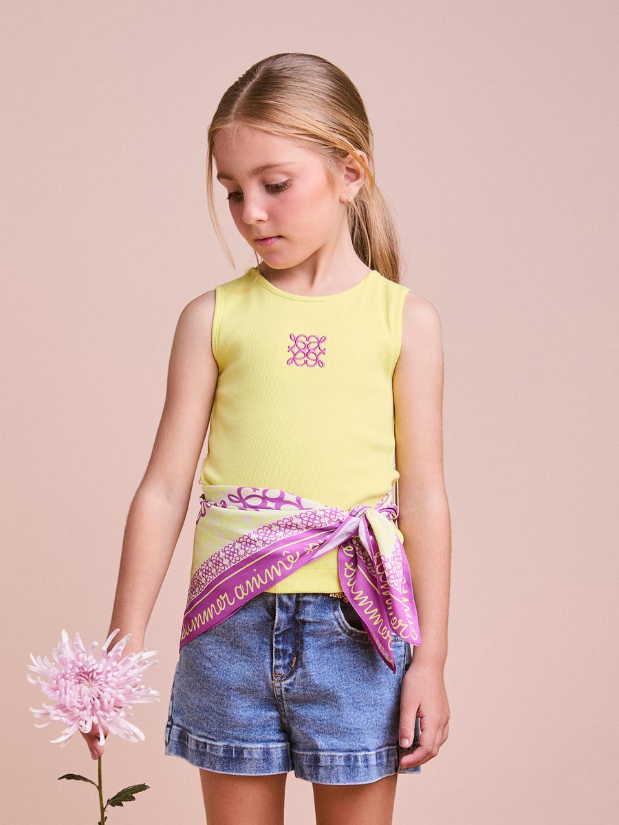 Blusa com Lenço Verde Anime