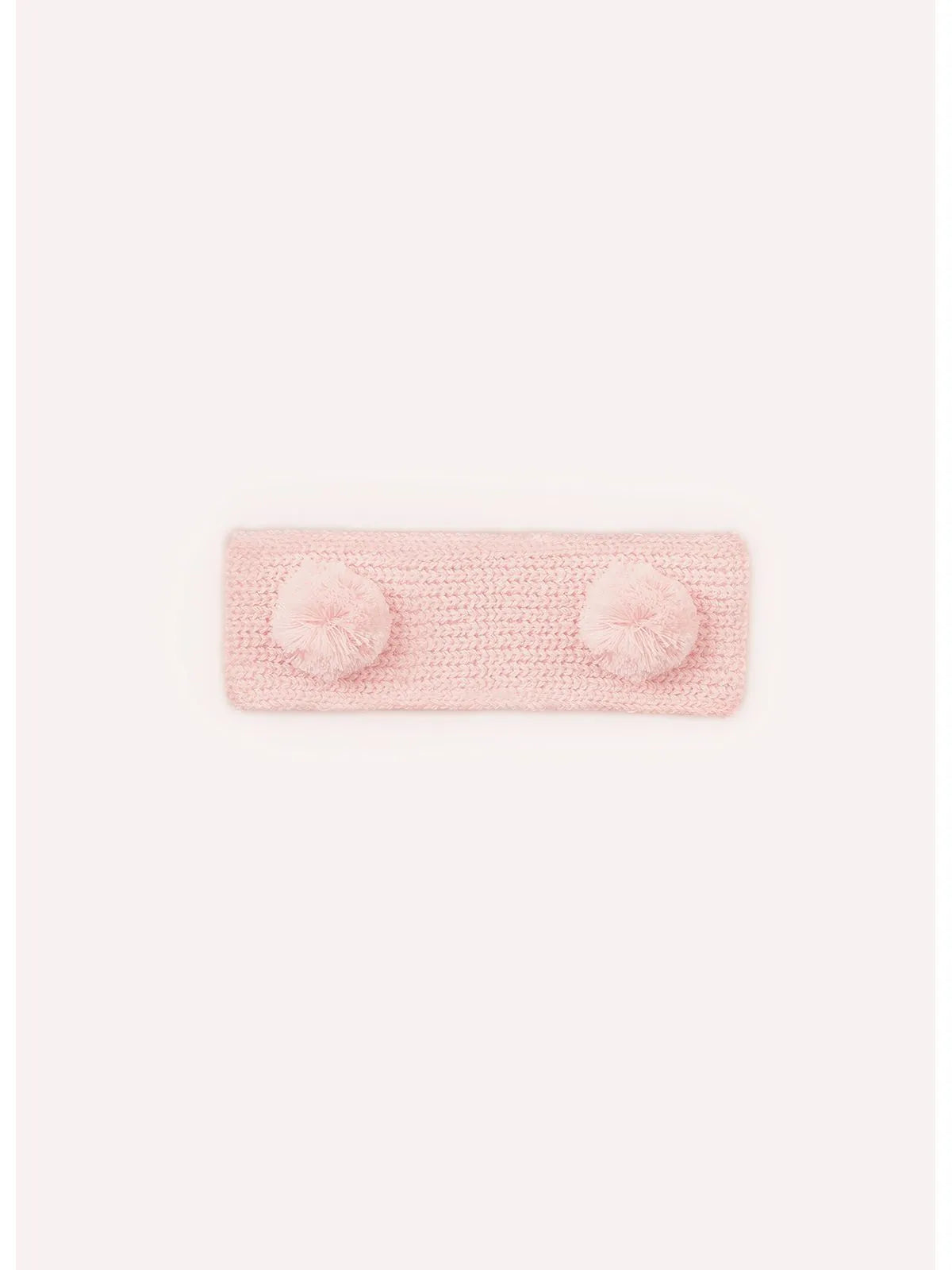 Faixa Tricot Pompons Rosa Tam único - BambolePetit