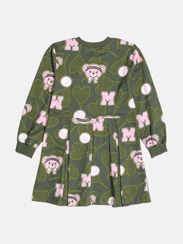 Vestido Manga Longa Urso Tenista Momi