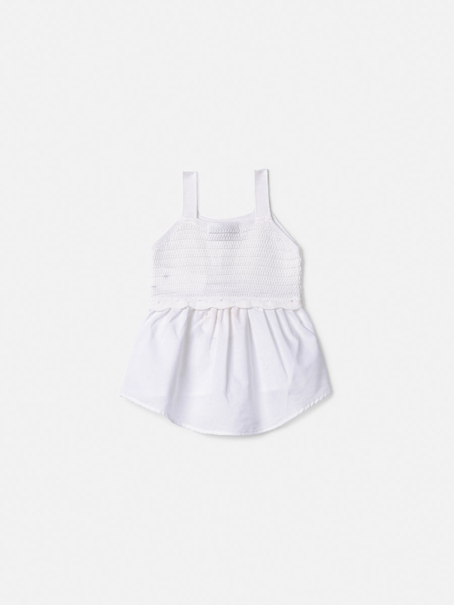 Blusa Trico Barra Off White Anime