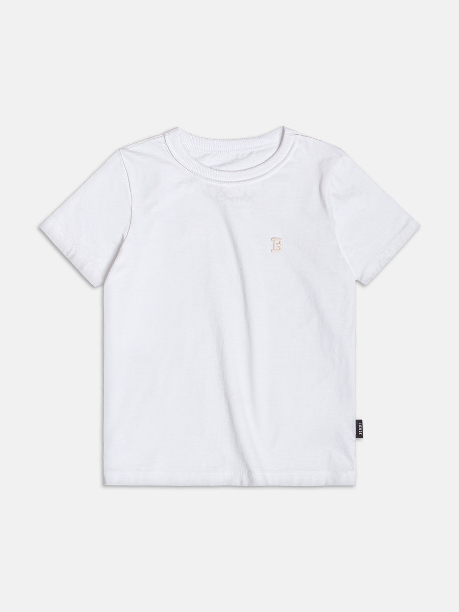 T-Shirt Basica Off White Bimbi
