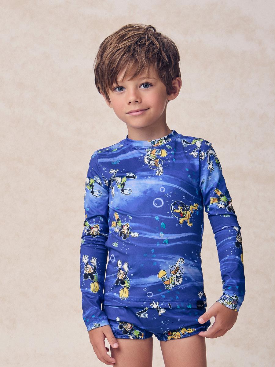 Camiseta Azul com Proteção UV Mickey Youccie