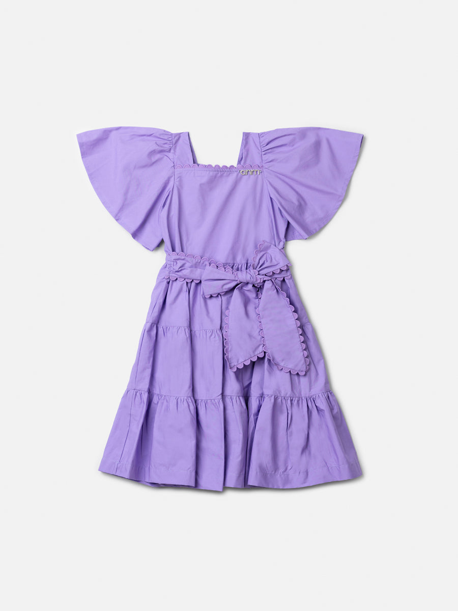 Vestido com Laço Lilás Anime