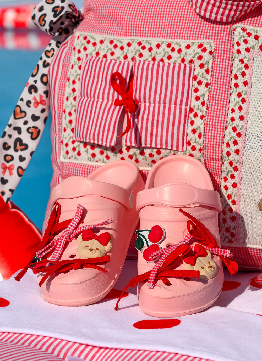 Sandália Clogs Lacinhos Rosa Baby Pituchinhus