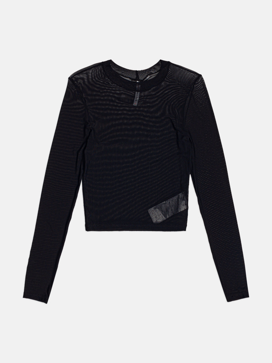Blusa Manga Longa Tule Preto I Am