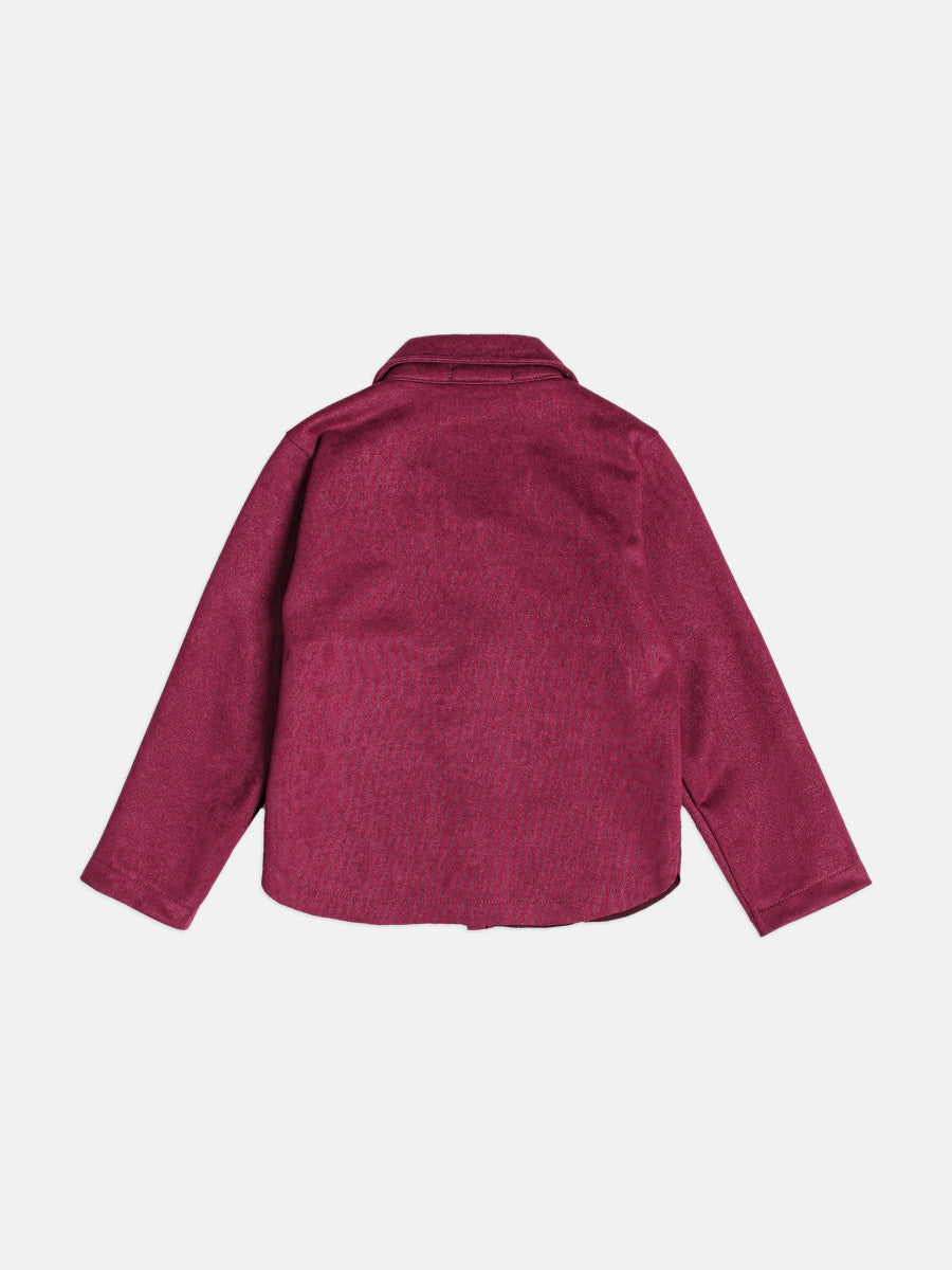 Jaqueta Com Franjas Bordo Momi
