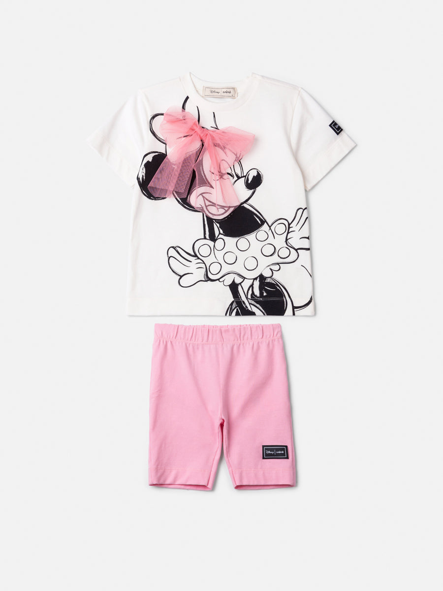 Conjunto Blusa e Legging Laço Tule Minnie Anime