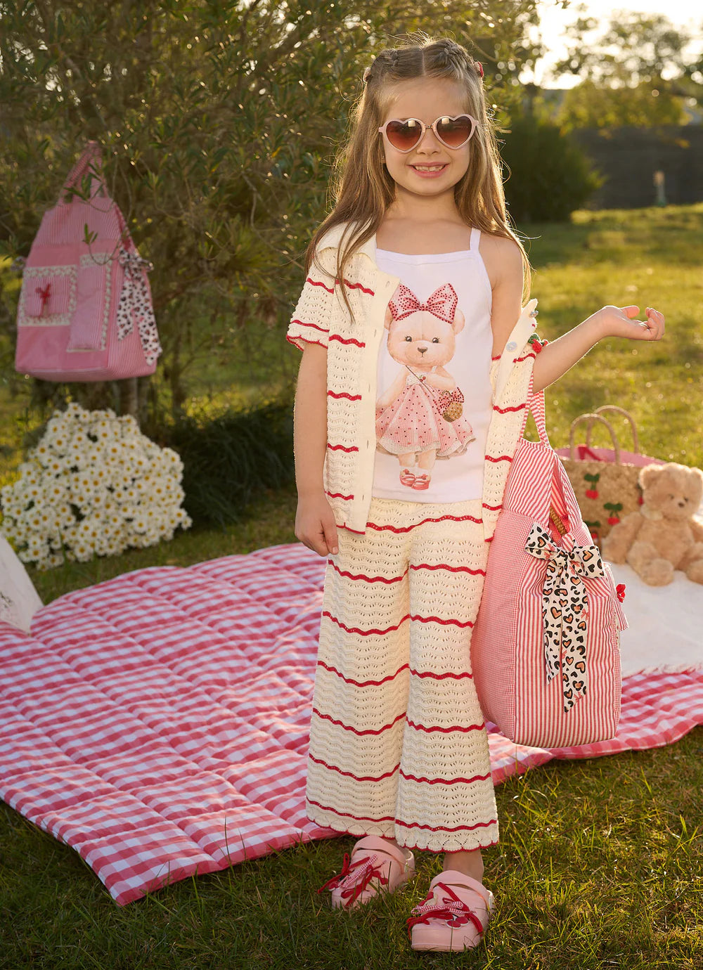 Camisa Tricot Ponto Rendado Resort Pituchinhus