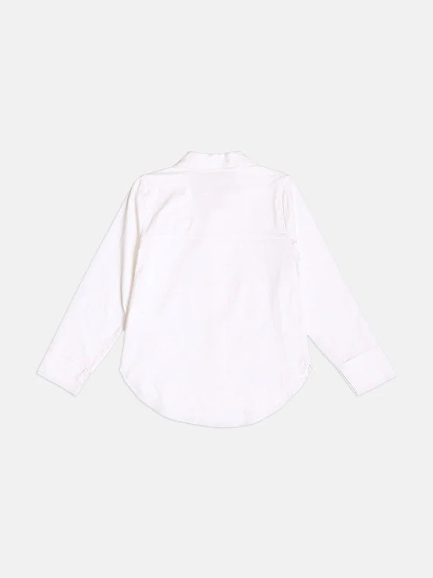 Camisa Com Lacinhos Off White Momi