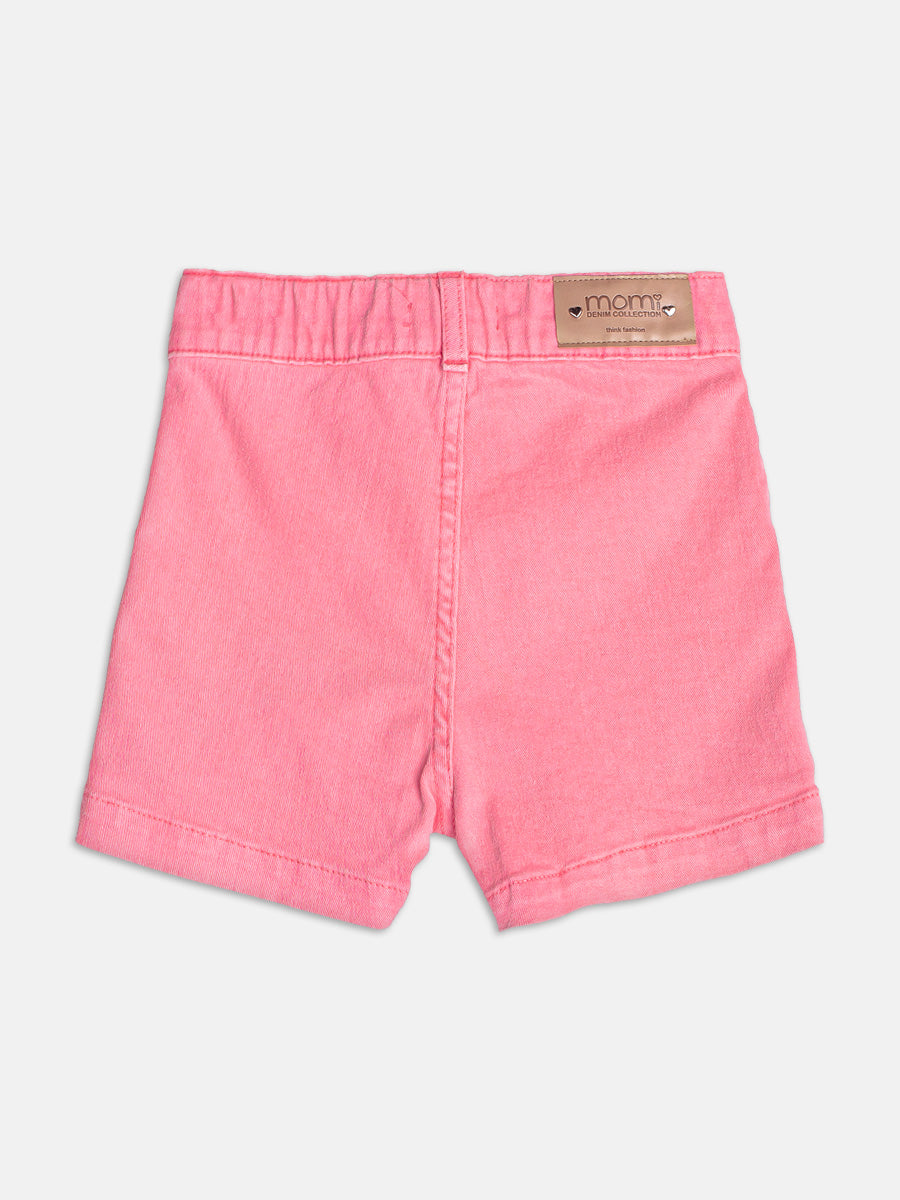 Shorts Sarja Rosa Neon Momi