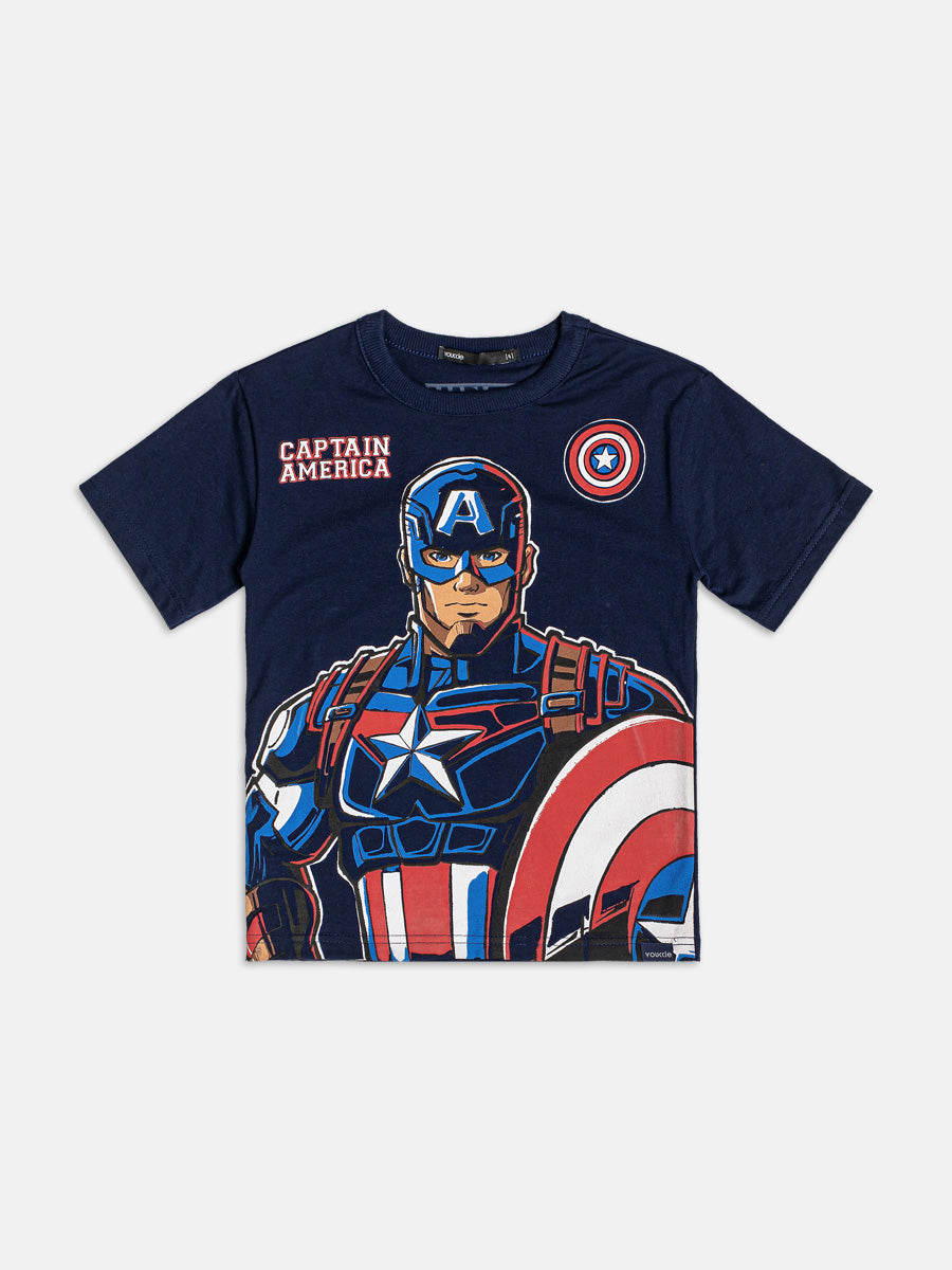 T-Shirt Capitão America Azul Youccie