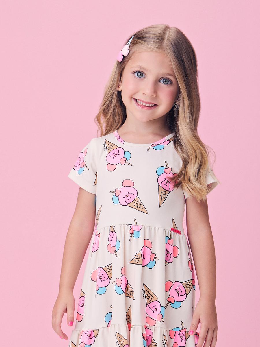 Vestido de Sorvete de Ursinhos Momi