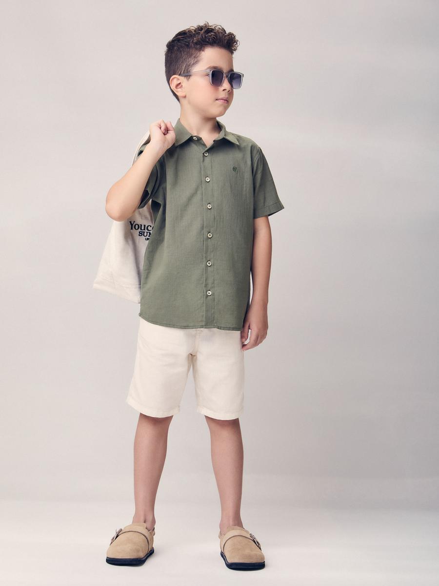 Camisa Casual Flamê Verde Youccie