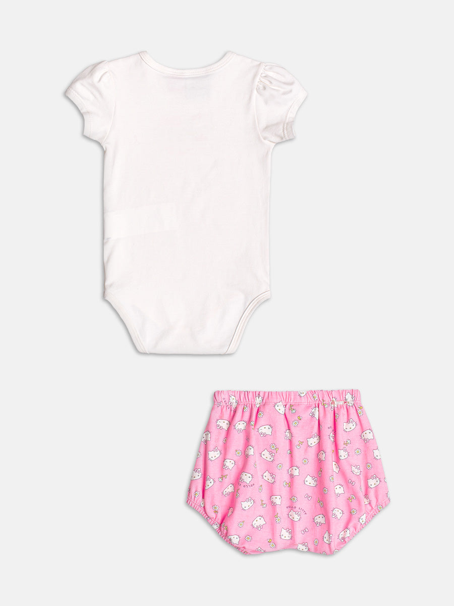 Conjunto Body e Shorts Hello Kitty Momi