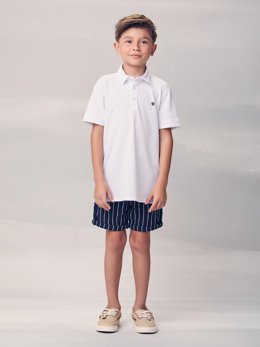 Camisa Polo Branca Youccie