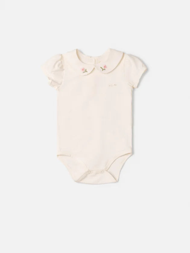 Body com Gola Floral Anime