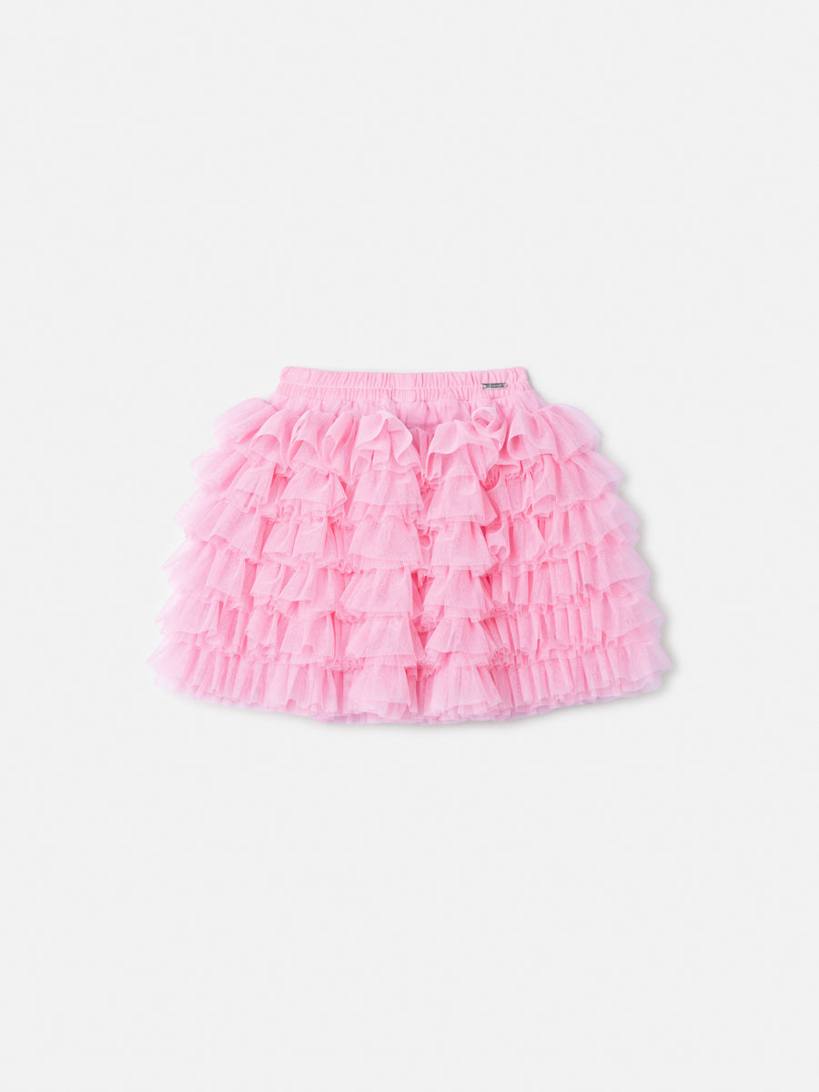 Saia Tule Tutu Rosa Anime