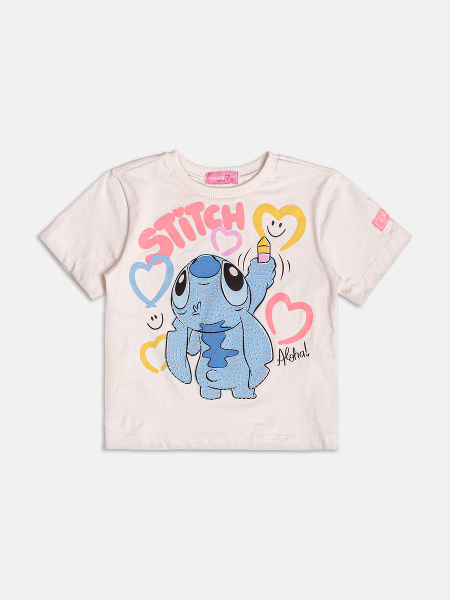Blusa do Stitch Aloha com Strass Momi