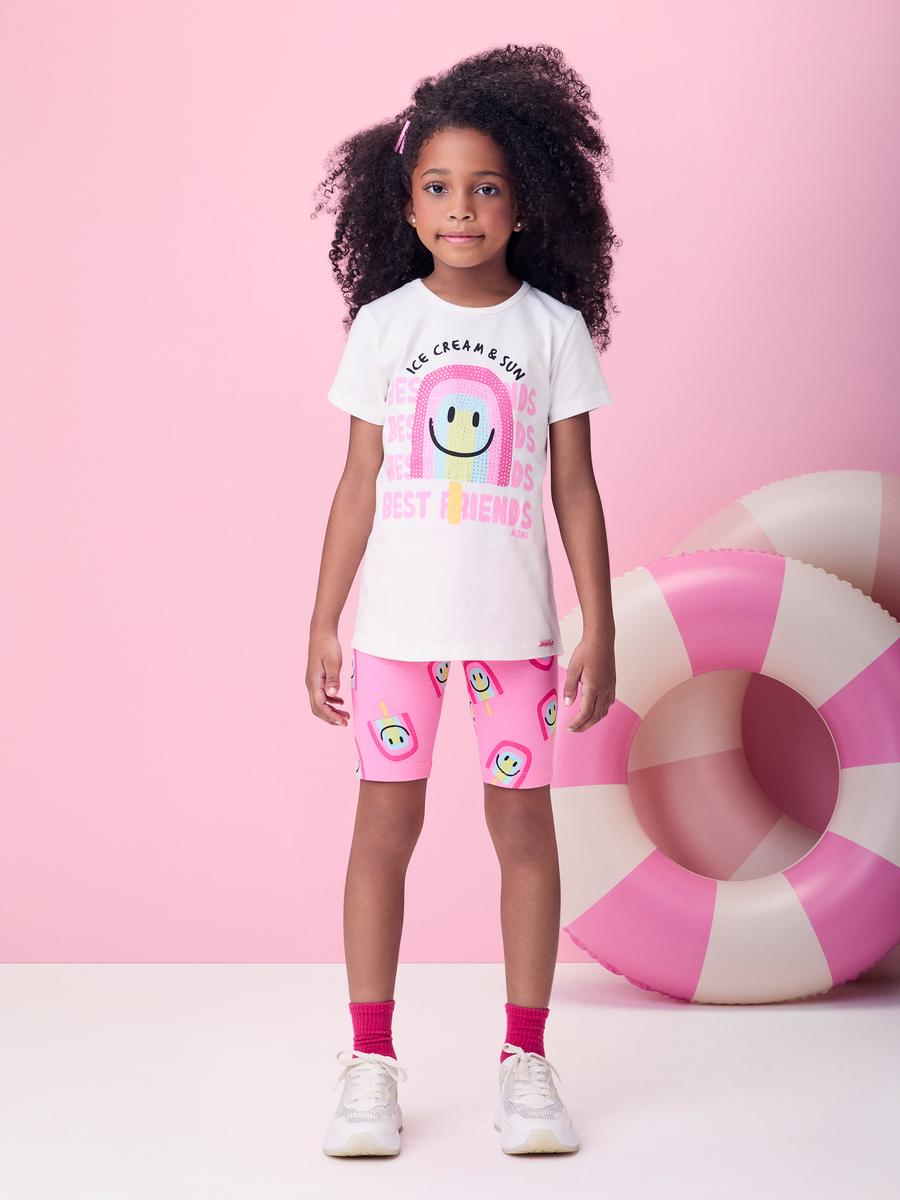 Conjunto Blusa e Legging Ice Cream Momi