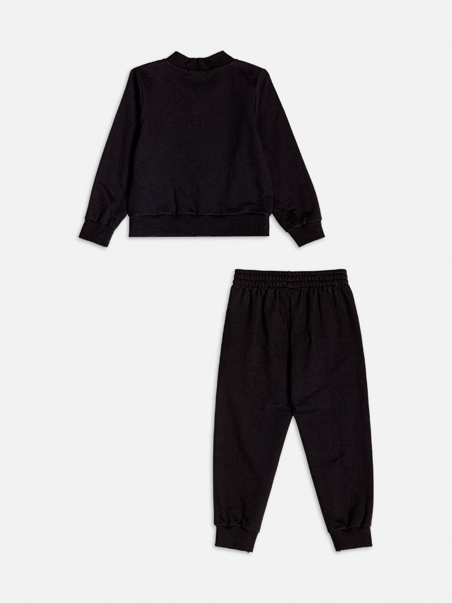 Conjunto Jaqueta Calça Preto com Paetê - BambolePetit