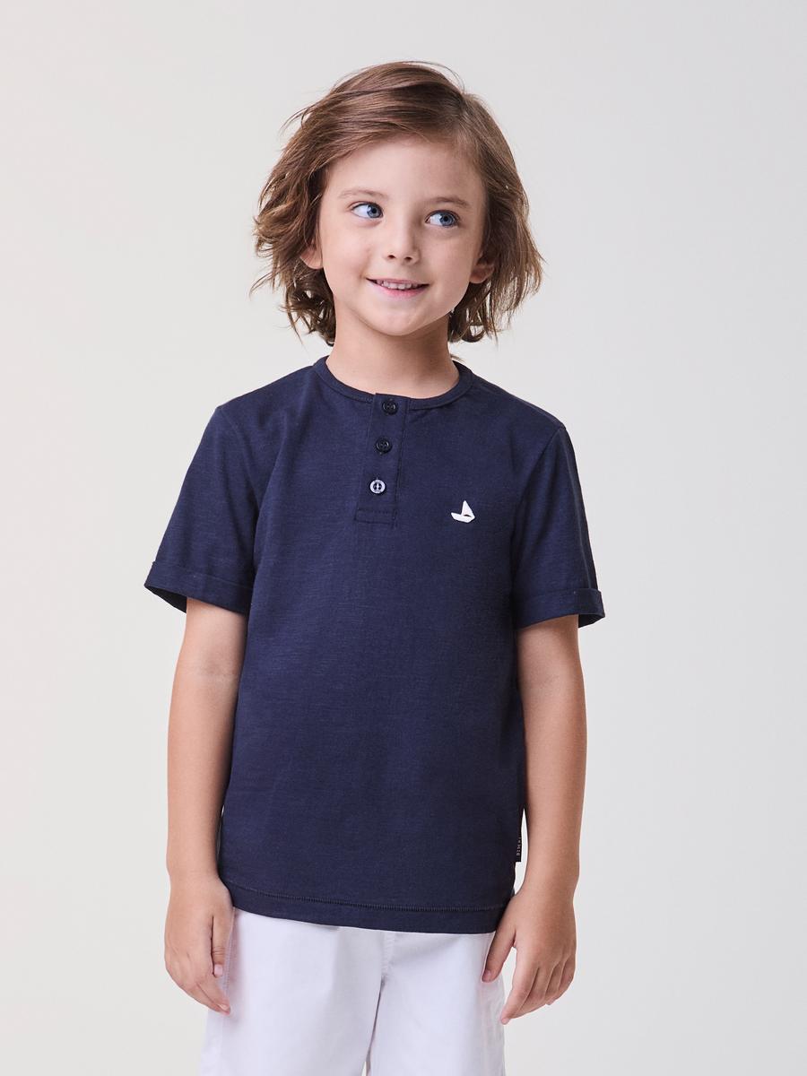 Conjunto Camisa e Bermuda Marinho Bimbi