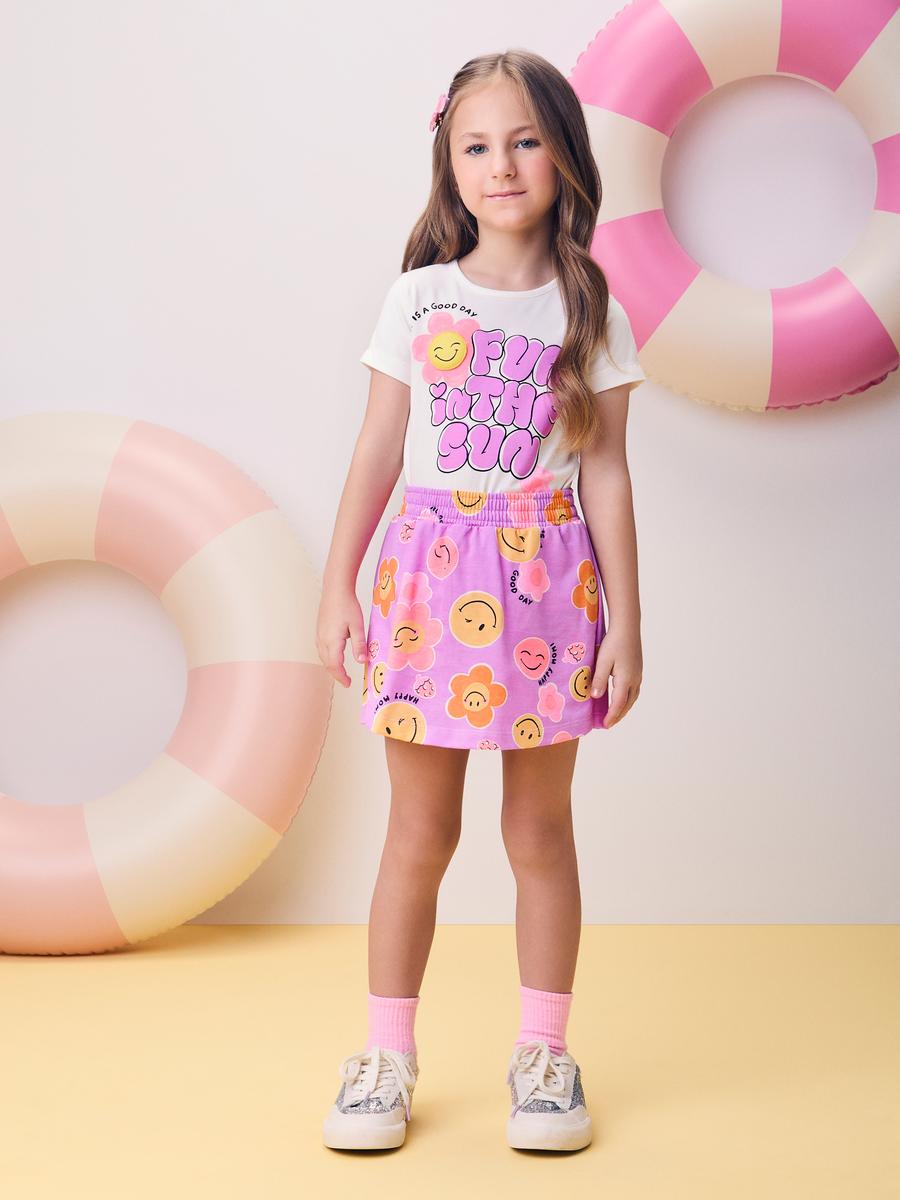 Conjunto Blusa e Shorts Smile Momi
