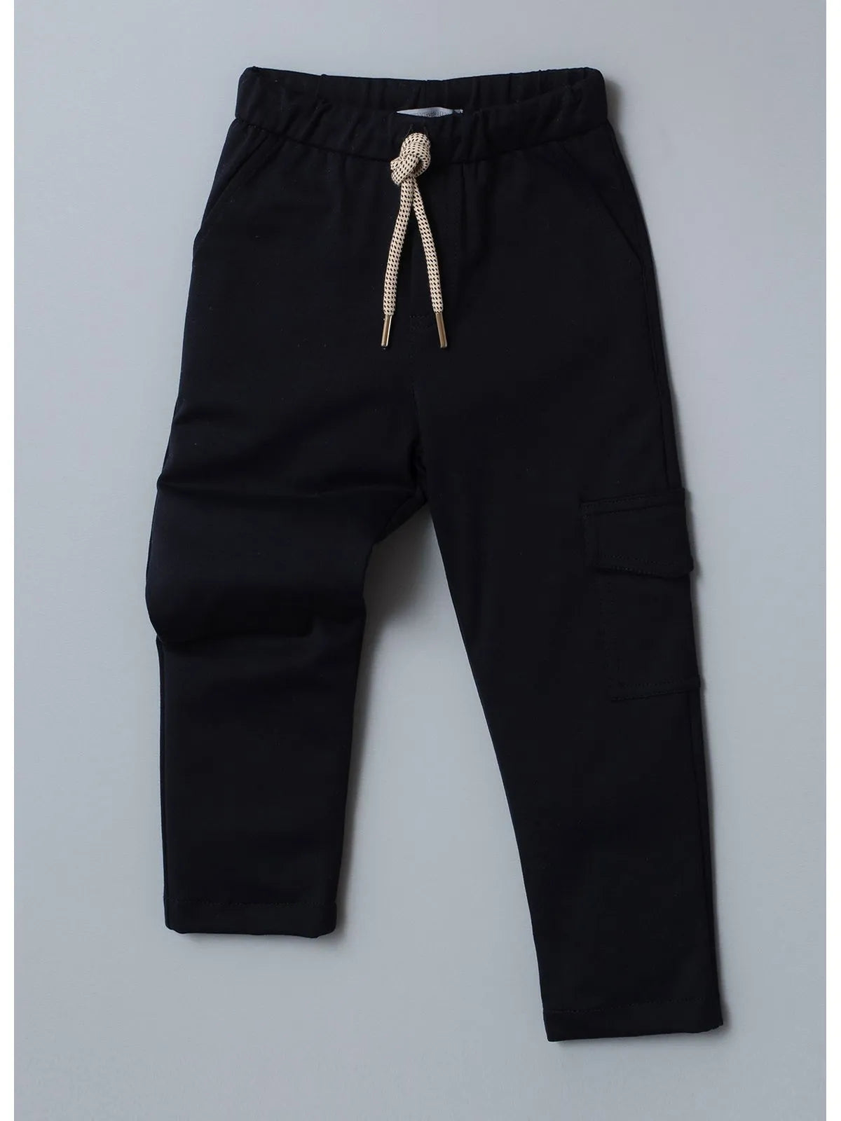 Calça Alfaiataria Malha Bolso Lateral Azul Marinho - BambolePetit