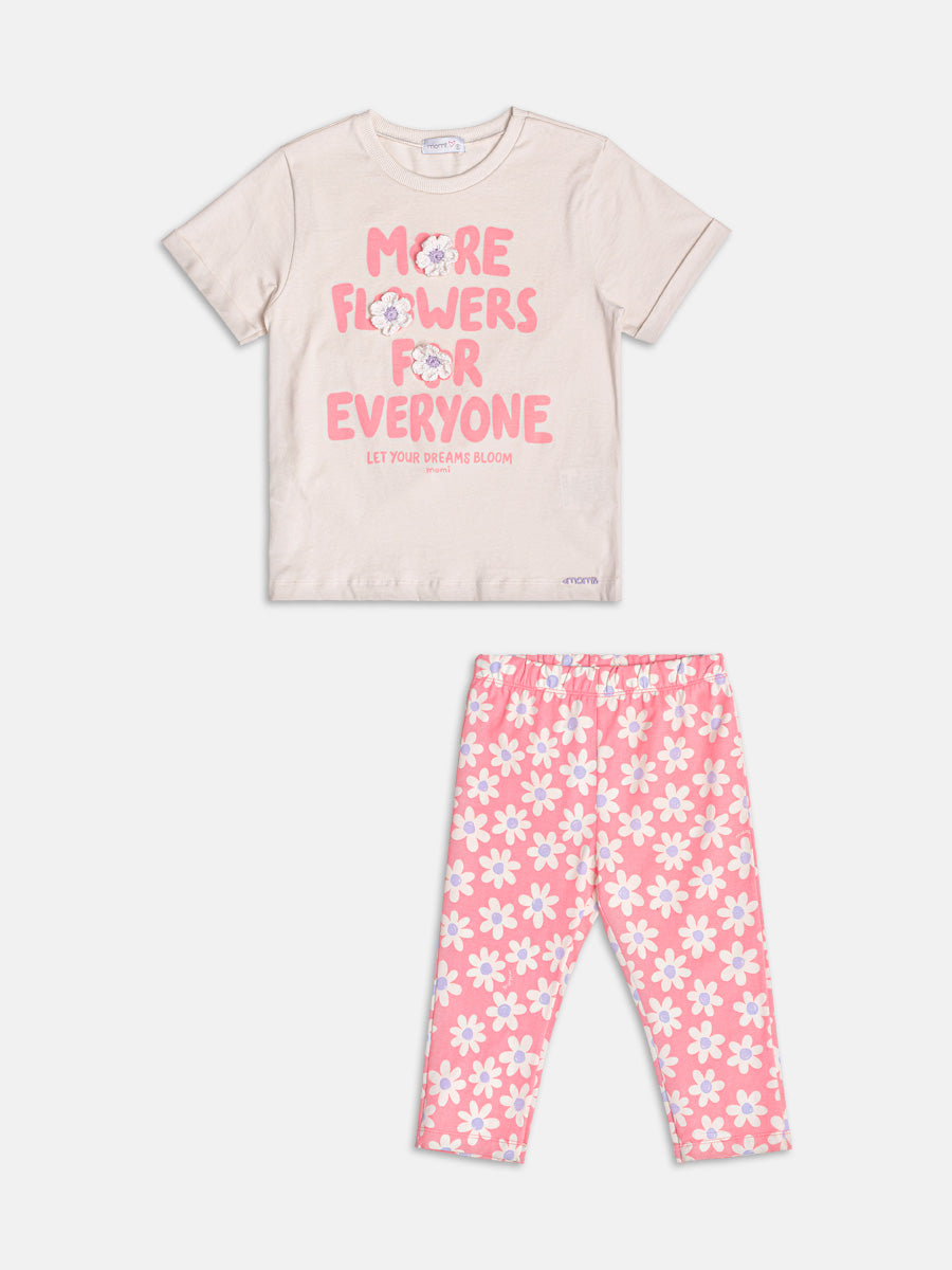 Conjunto Blusa e Legging Flower Momi