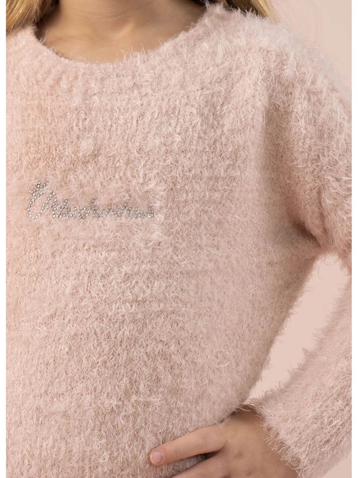 Blusa Tricot Fio Fofinho Sem Costura Pituchinhus Rosa Claro